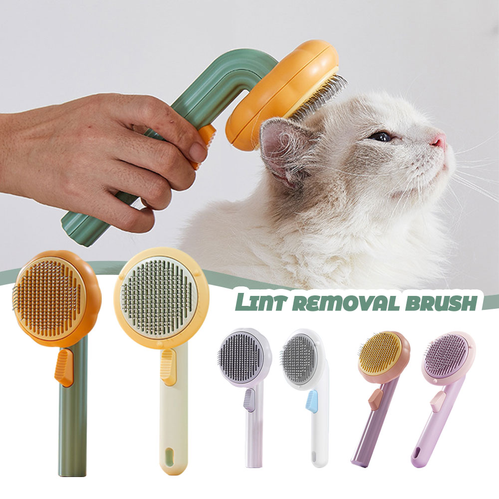 Cepillo para Eliminar Pelo de  - Slicker Brush Self Cleaning Pet Grooming reseña y precio