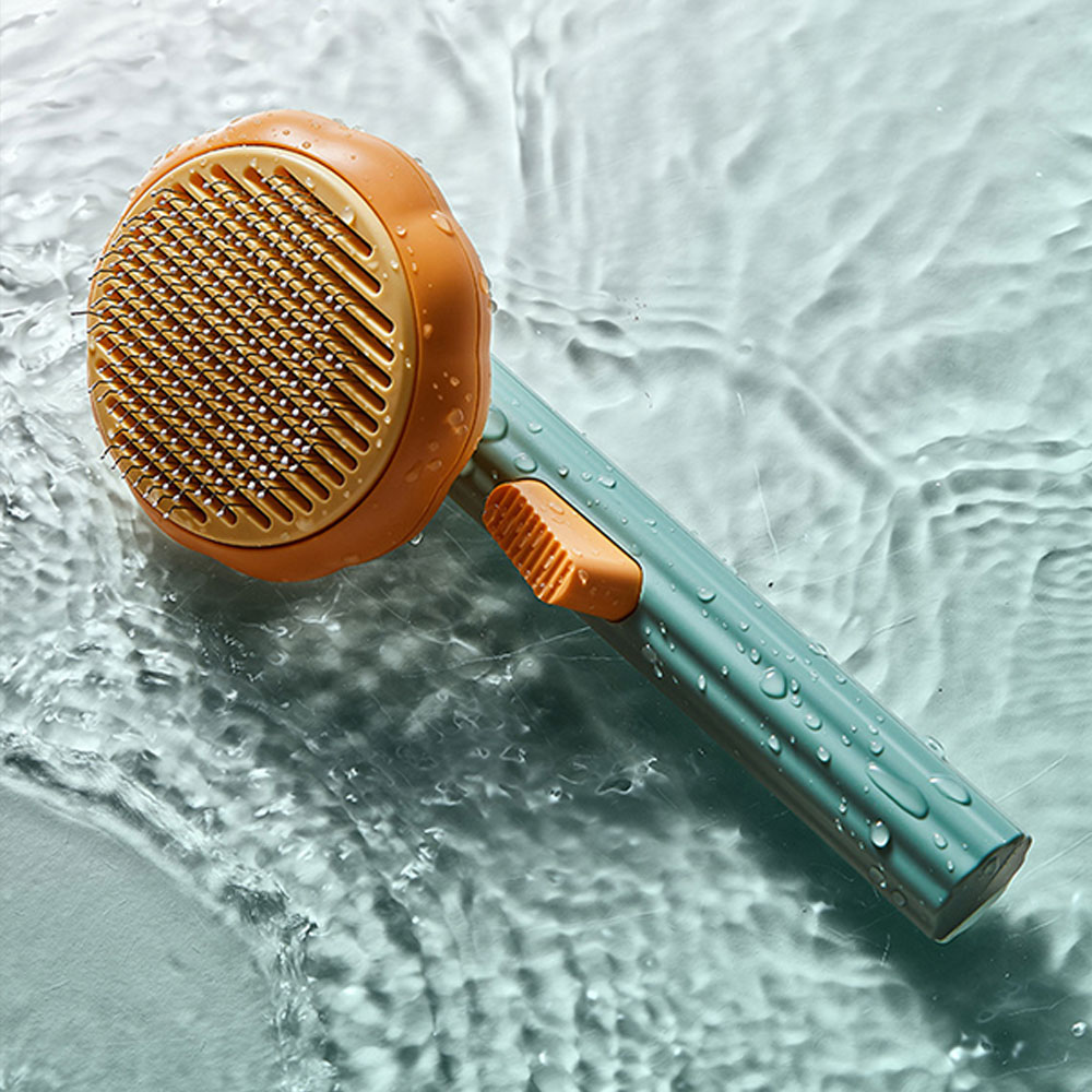 Cepillo para Eliminar Pelo de  - Slicker Brush Self Cleaning Pet Grooming reseña y precio
