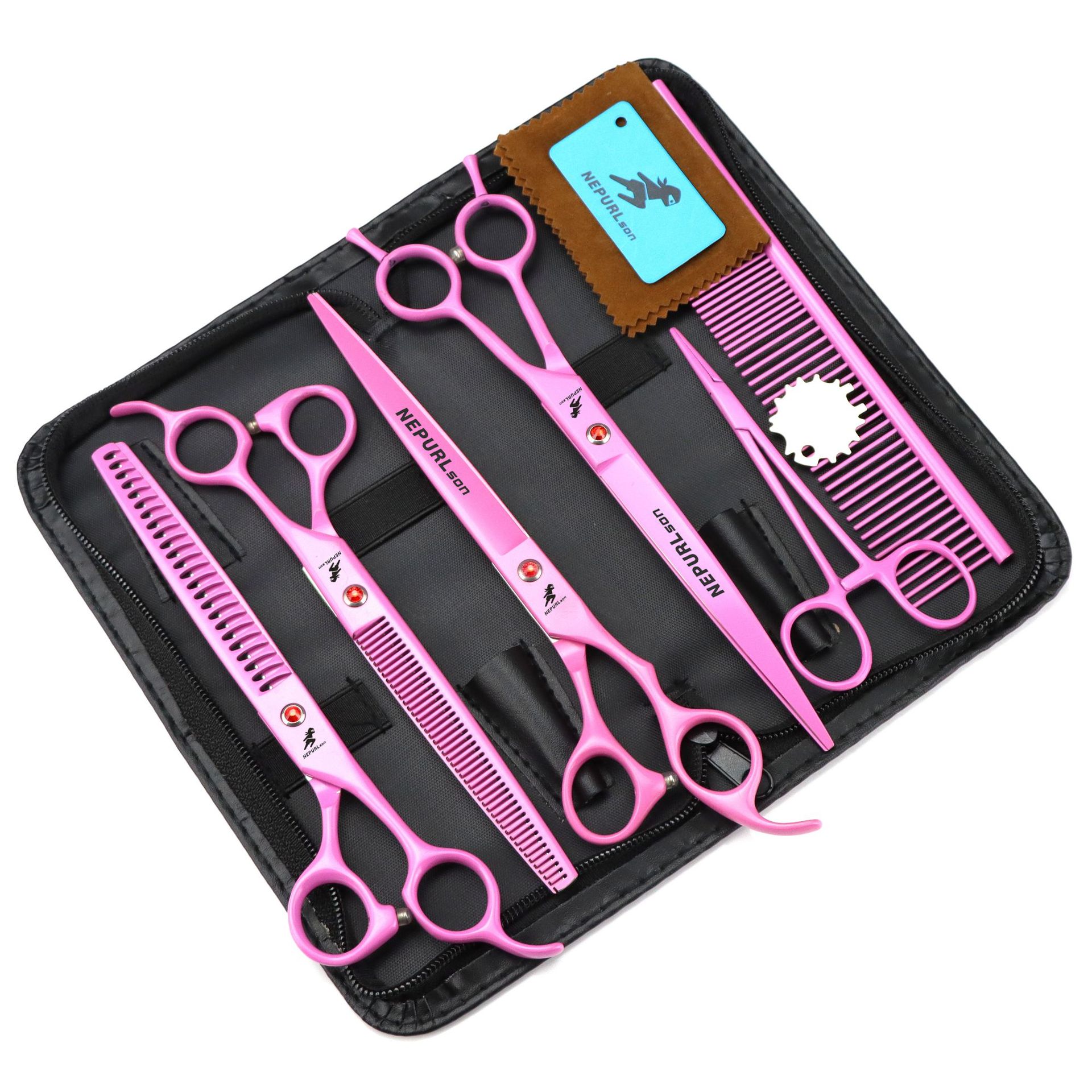 Kit de tijeras de peluquería p - Professional Pet Grooming Scissors Curved reseña y precio