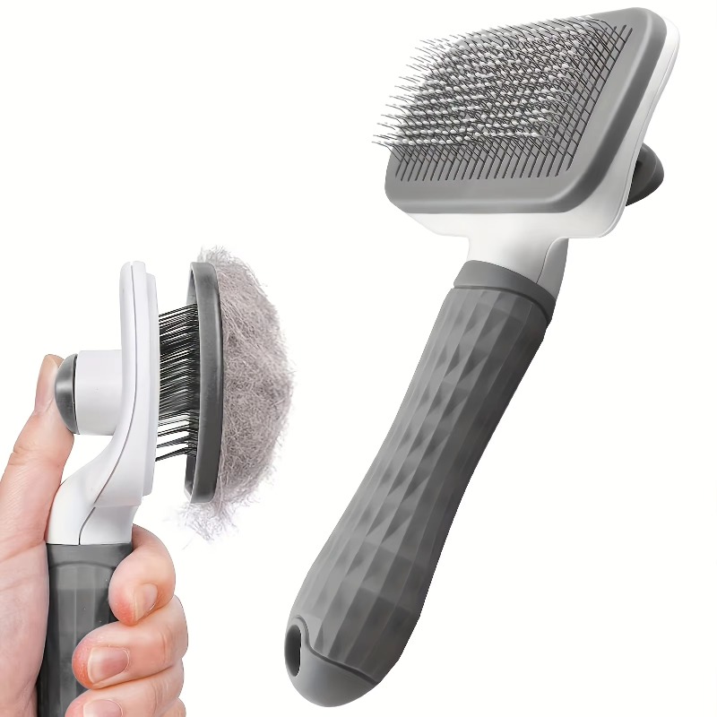 Cepillo de aseo para mascotas  - Slicker Brush Self Cleaning Pet Grooming reseña y precio