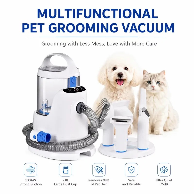 Kit de Aspiradora Profesional  - Pet Grooming Vacuum Suction Kit 5 In 1 reseña y precio