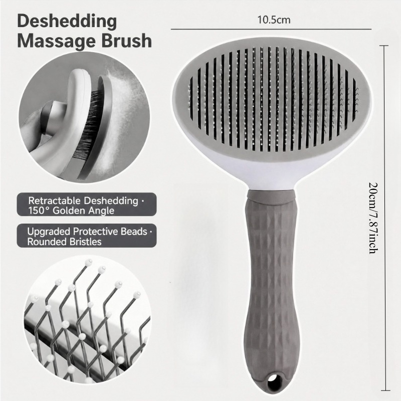 Cepillo para el aseo de perros - Slicker Brush Self Cleaning Pet Grooming reseña y precio