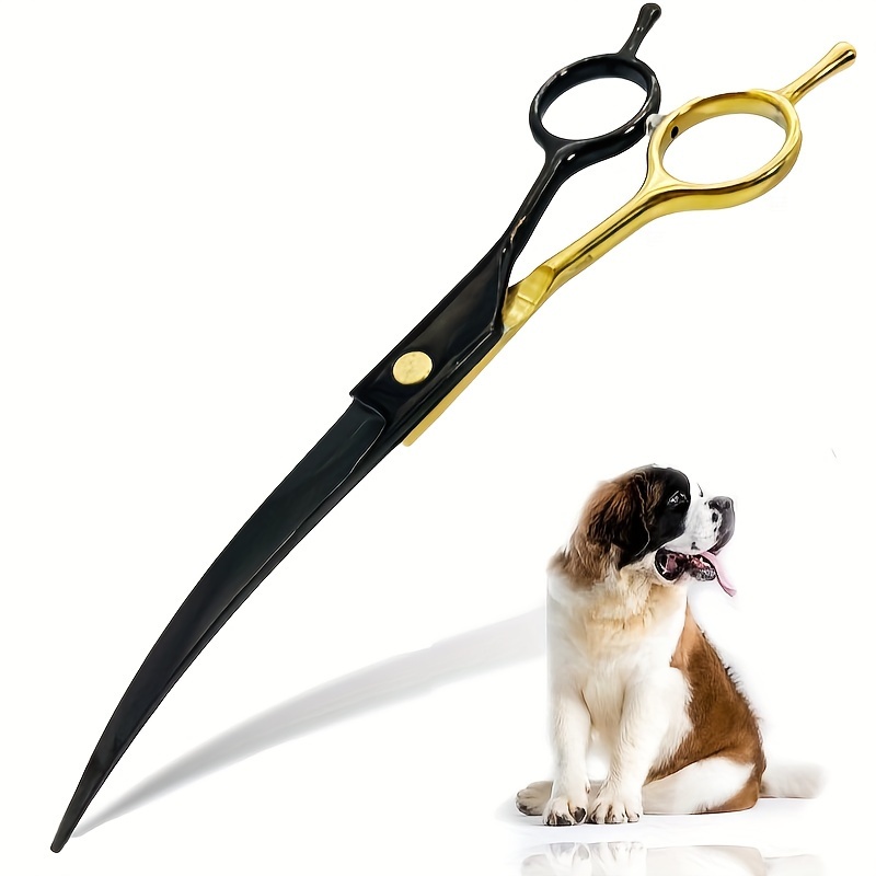 Tijeras Curvas para Peluquería - Professional Pet Grooming Scissors Curved reseña y precio