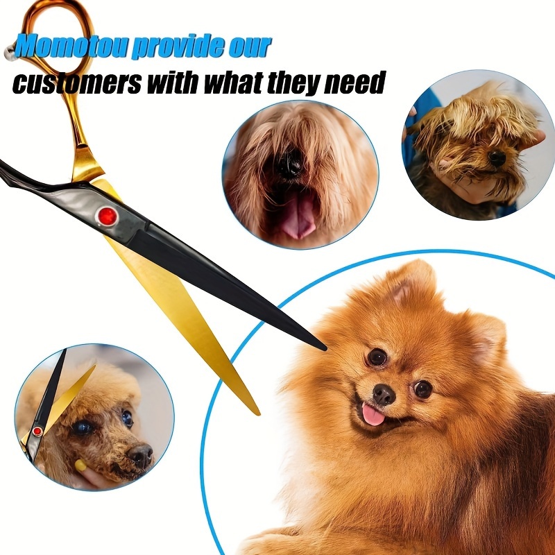 Tijeras Curvas para Peluquería - Professional Pet Grooming Scissors Curved reseña y precio