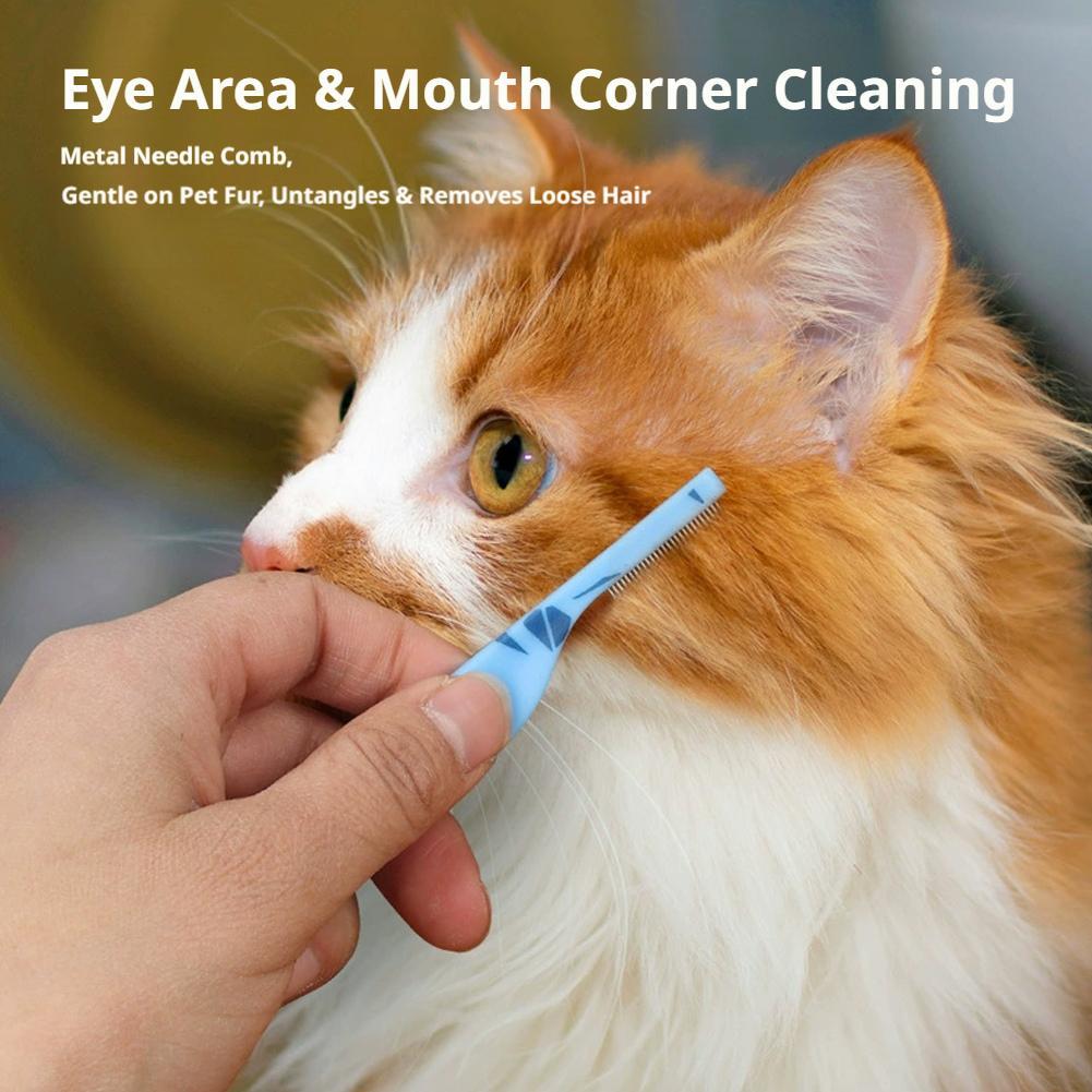 Peine para gatos con diseño de - Flea Comb Fine Tooth Pet Tear Stain reseña y precio