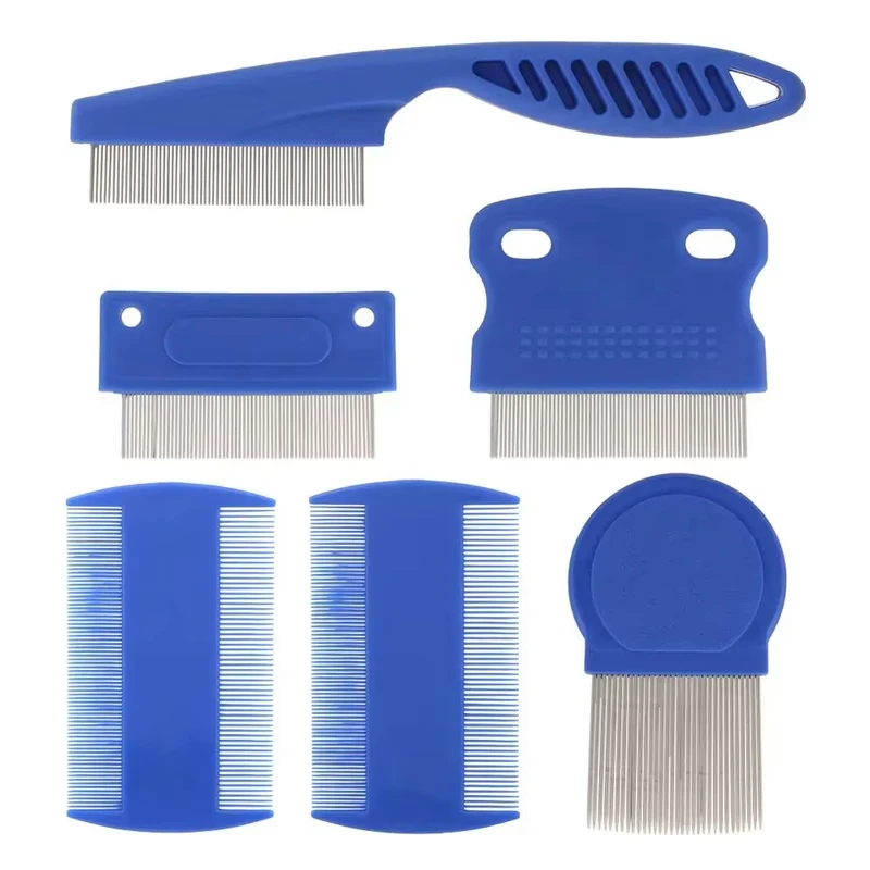 Juego de 6 peines para pulgas  - Flea Comb Fine Tooth Pet Tear Stain reseña y precio