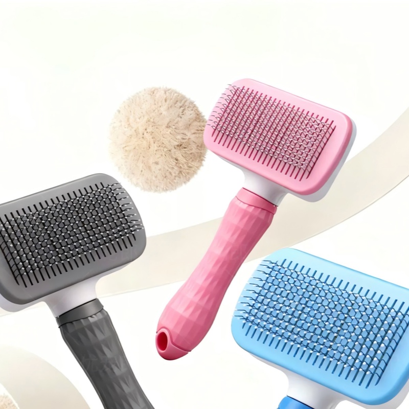 Cepillo autolimpiante para eli - Slicker Brush Self Cleaning Pet Grooming reseña y precio